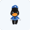 Cute Officer Duckman Animal Hospital Plush