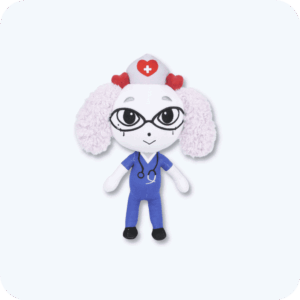 Fluffy Nurse Animal Hospital Plush